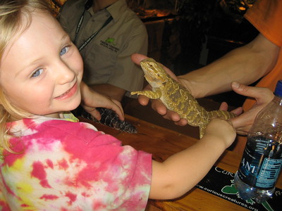 bearded dragon and kid